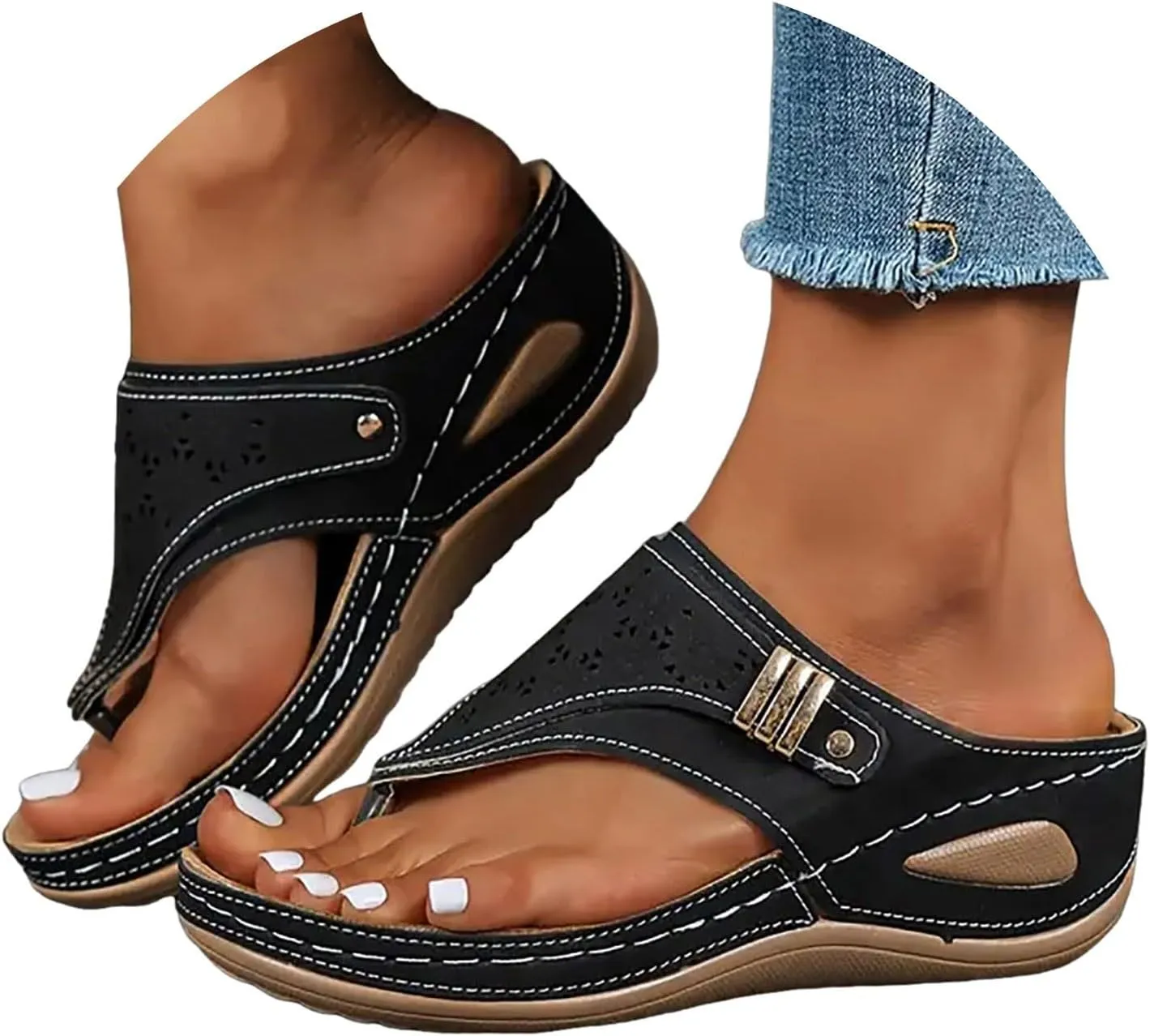 Avylays Orthopedic Sandals,Breathable Mesh Hollow Sports Sandals,Orthopedic Flip-Flops Summer Comfortable Sandals