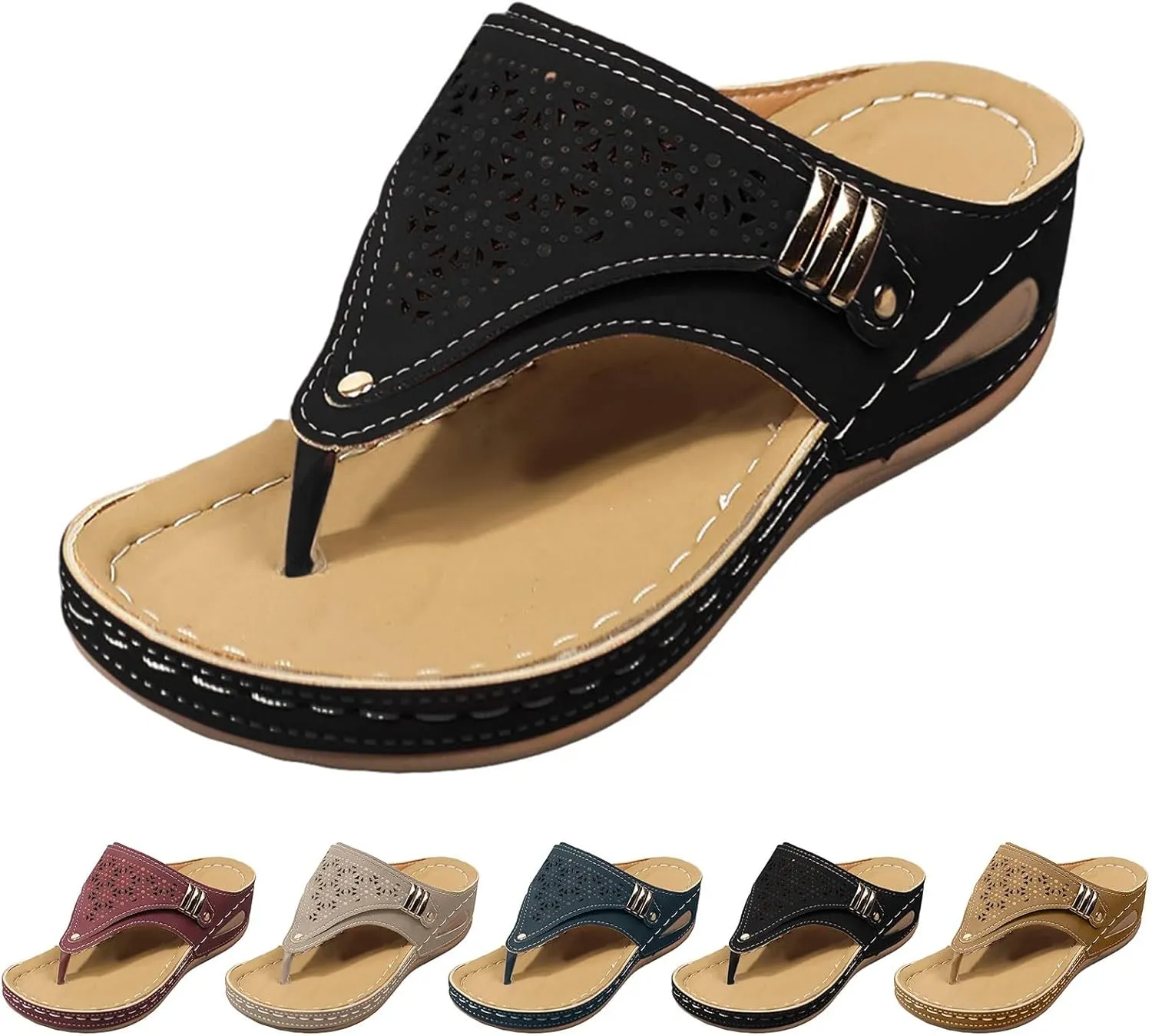 Avylays Orthopedic Sandals,Breathable Mesh Hollow Sports Sandals,Orthopedic Flip-Flops Summer Comfortable Sandals