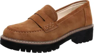 Bandkos Women's Platform Penny Loafers Slip On-Suede Chunky Dress Shoes Casual Business Oxford for Work