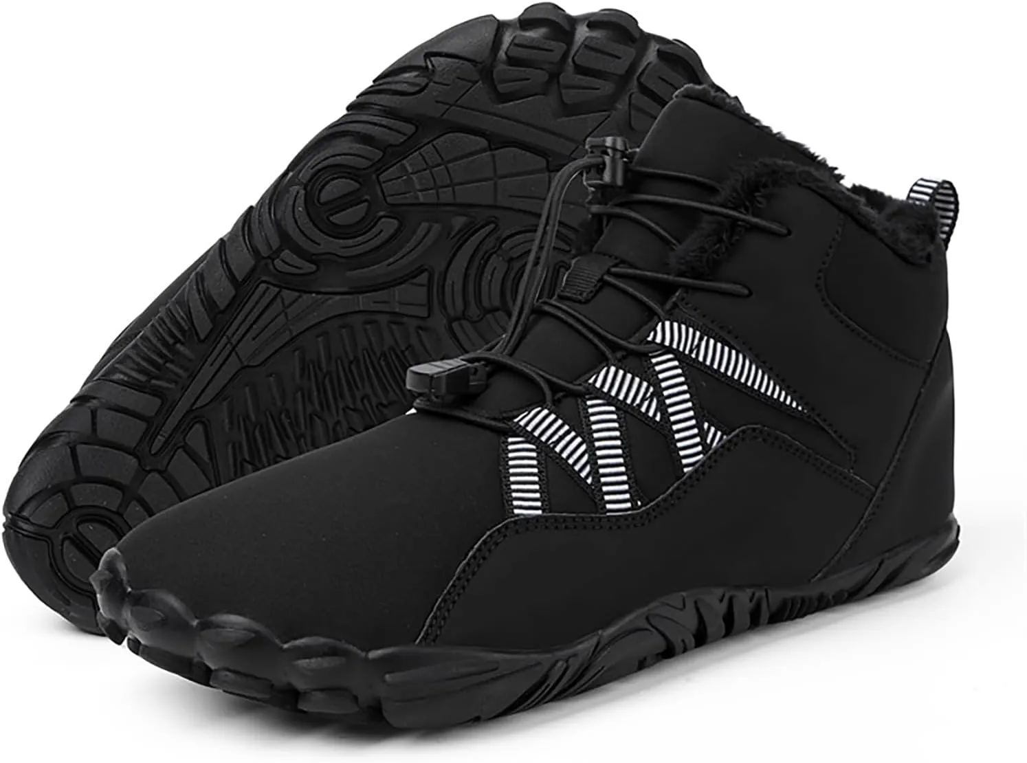 Barefoot Shoes Men Women Wide Toe Box Winter Cross Trainer Minimalist Zero Drop Sole Cotton Boots Sneakers