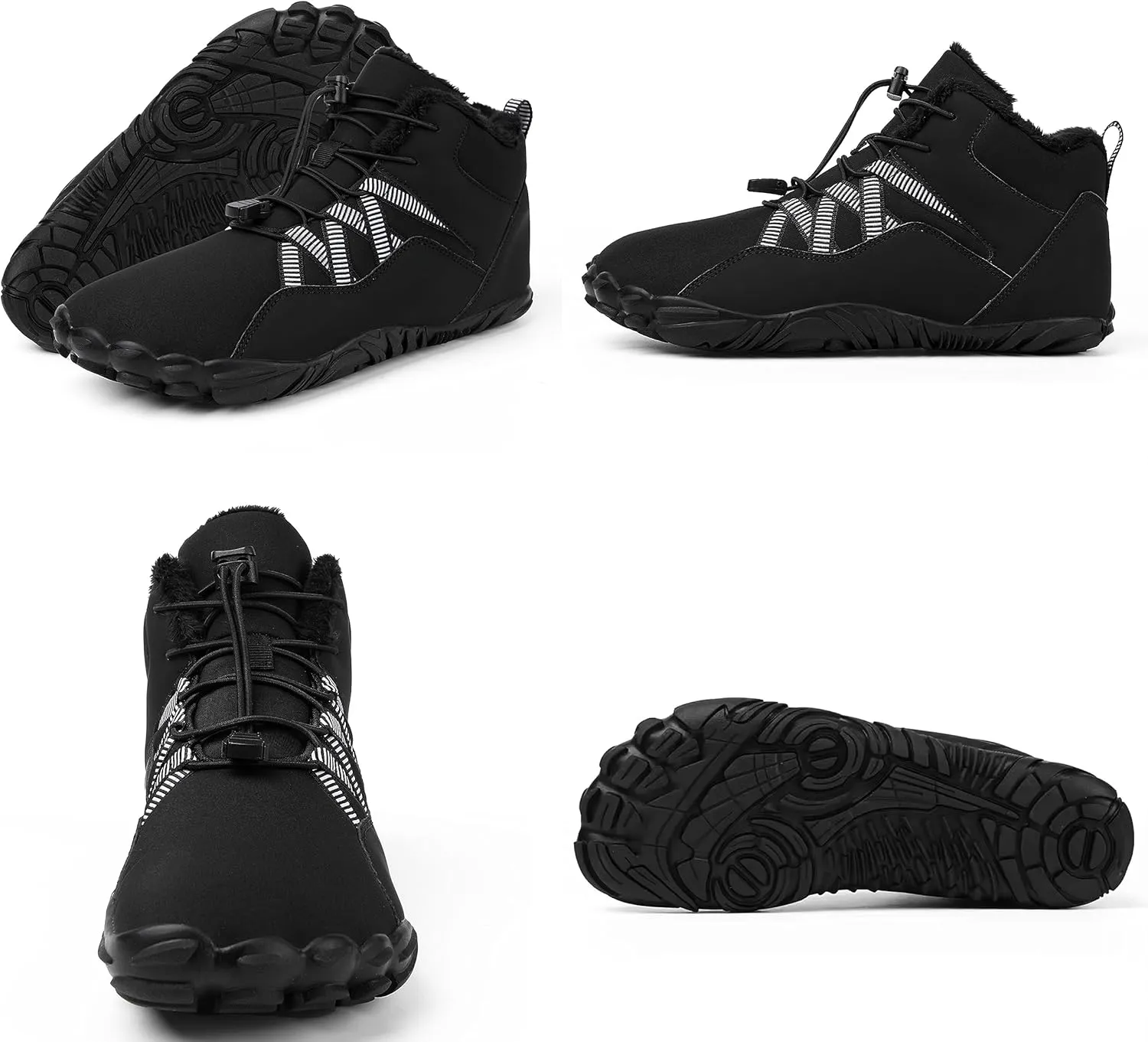 Barefoot Shoes Men Women Wide Toe Box Winter Cross Trainer Minimalist Zero Drop Sole Cotton Boots Sneakers