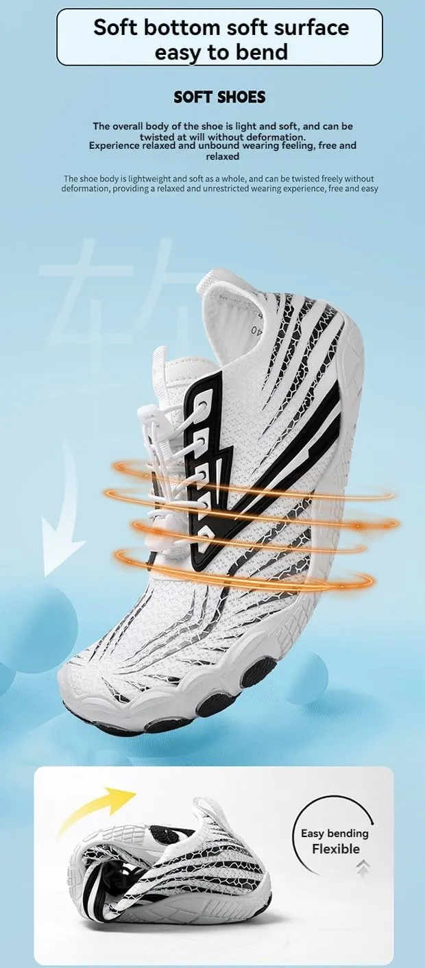 Barefoot Shoes Women Men Non Slip Wide Toe Box Waterproof Running Sneakers Athletic Workout Couple Shoe Hiking Travel Fishing Grounded Footwear Unisex Outdoor Casual Zero Drop Sneaker