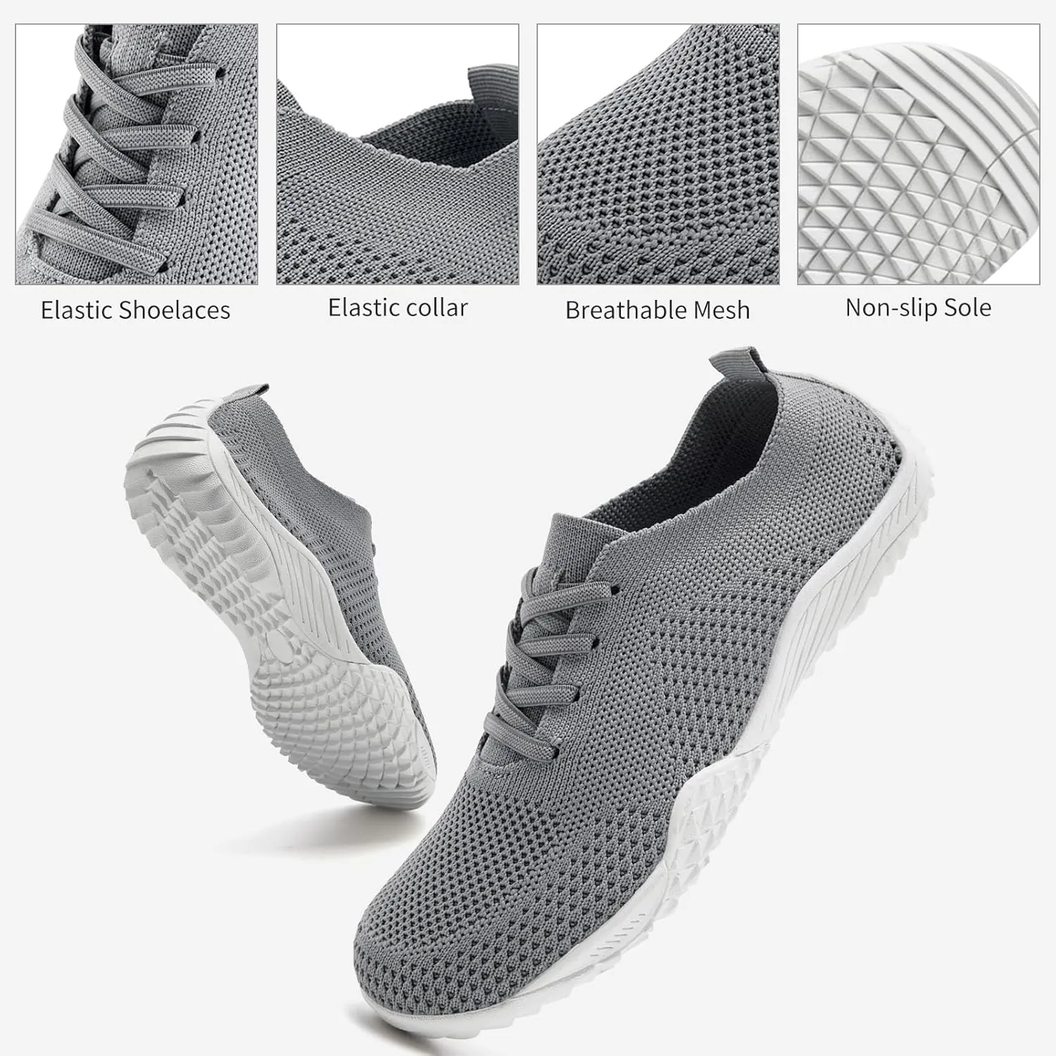 Barefoot Shoes Women Tennis Slip On Sneakers for Women Gym Running Zero Drop Workout Trail Minimalist Shoes