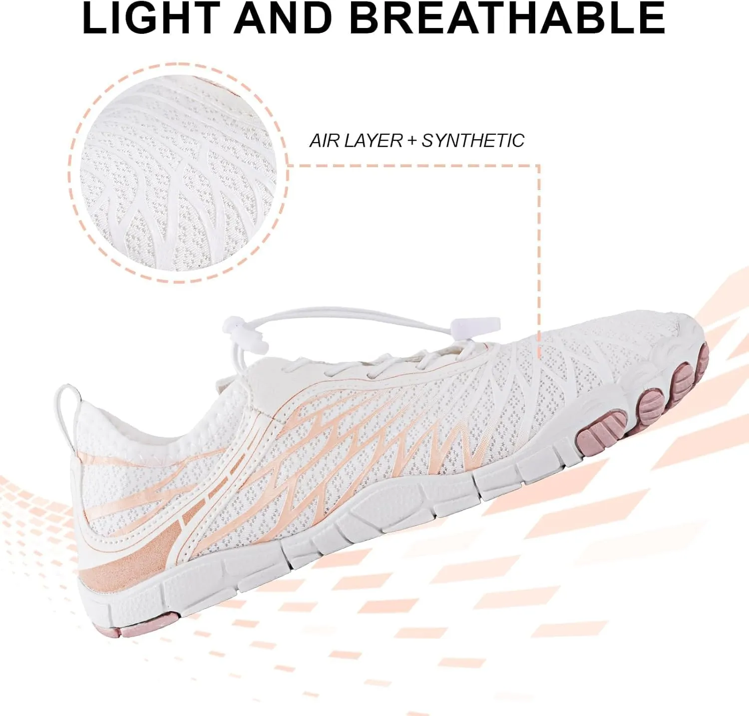 Barefoot Wide Toe Water Shoes Trail Running Boots Quick Drying Breathable Waterproof Non-Slip