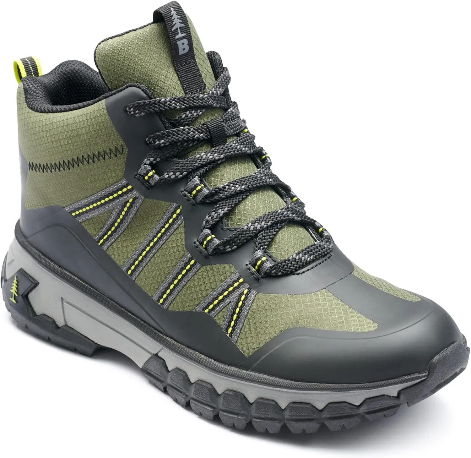 BASS OUTDOOR Men's Peak Webbing Hiker M Ankle Boot