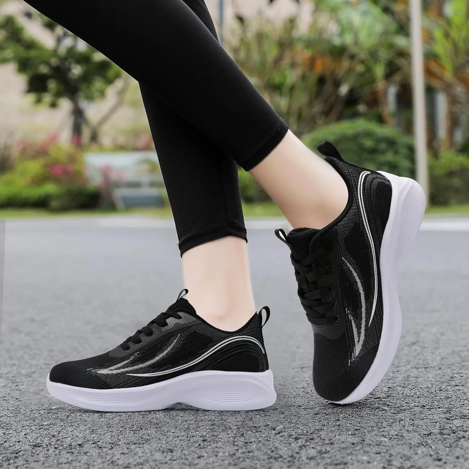 Beita Womens Running Shoes Non Slip Walking Sneakers Breathable Sports Shoes for Gym Travel Work
