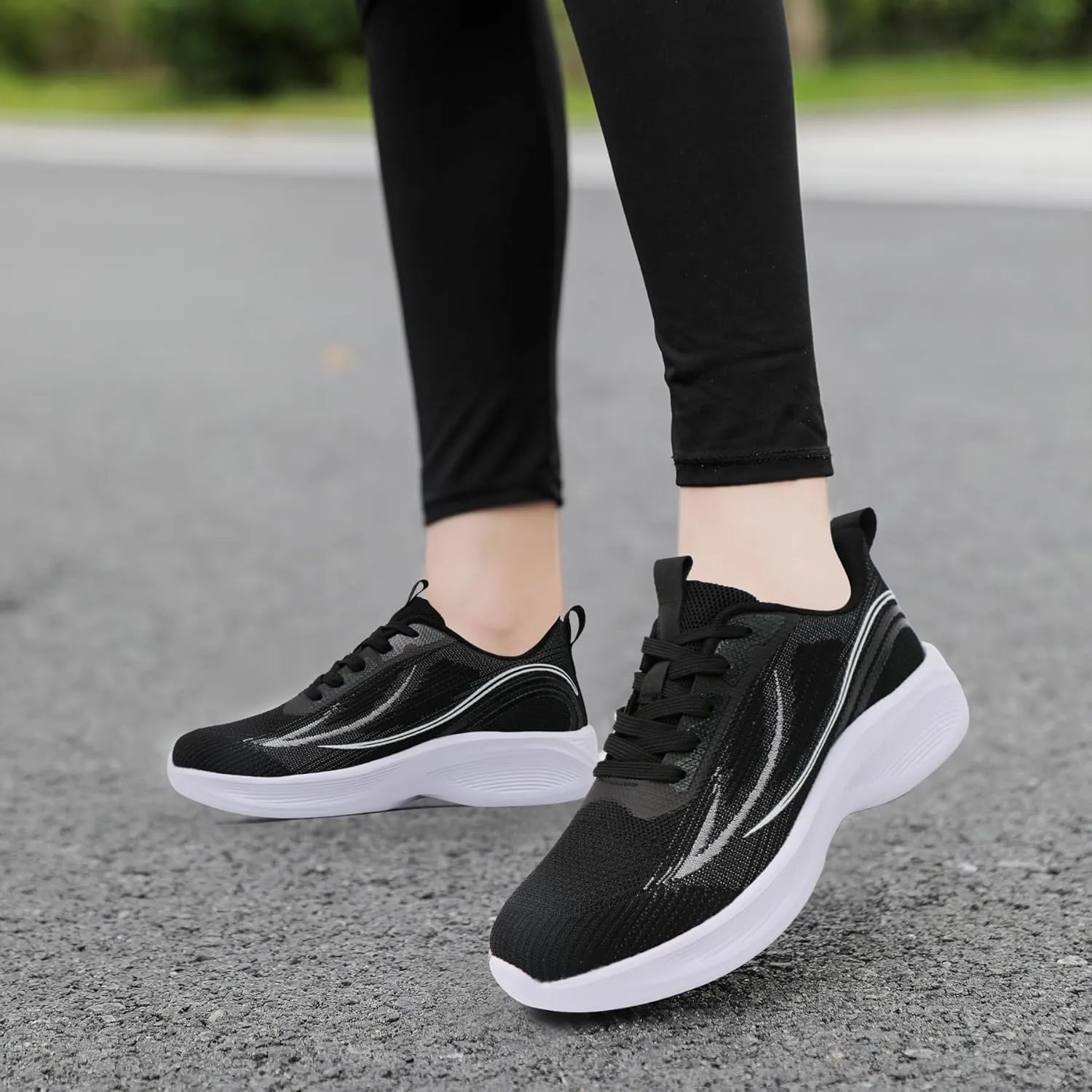 Beita Womens Running Shoes Non Slip Walking Sneakers Breathable Sports Shoes for Gym Travel Work
