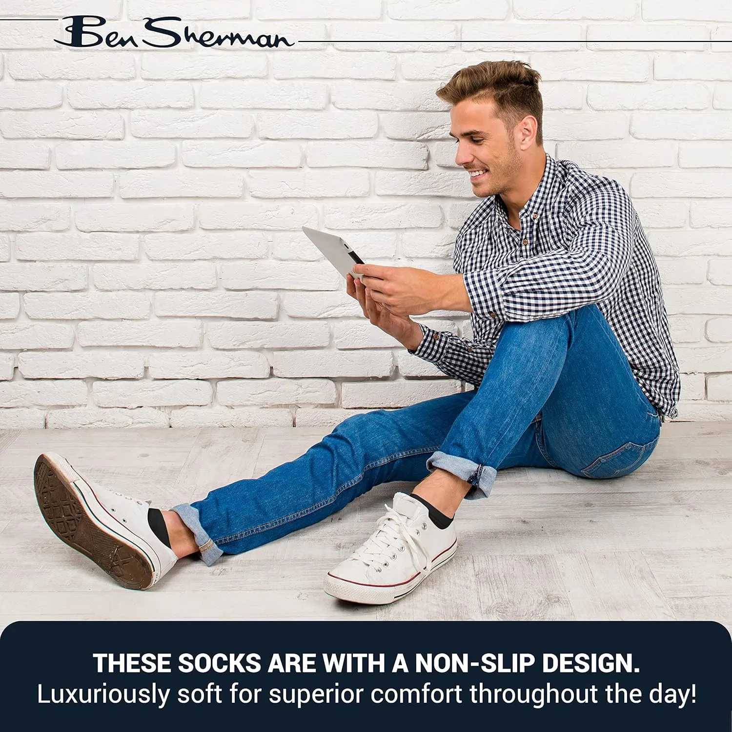 Ben Sherman Men’s Low Cut Socks - 10 PK Soft, Breathable Comfort Fit, No Show Socks