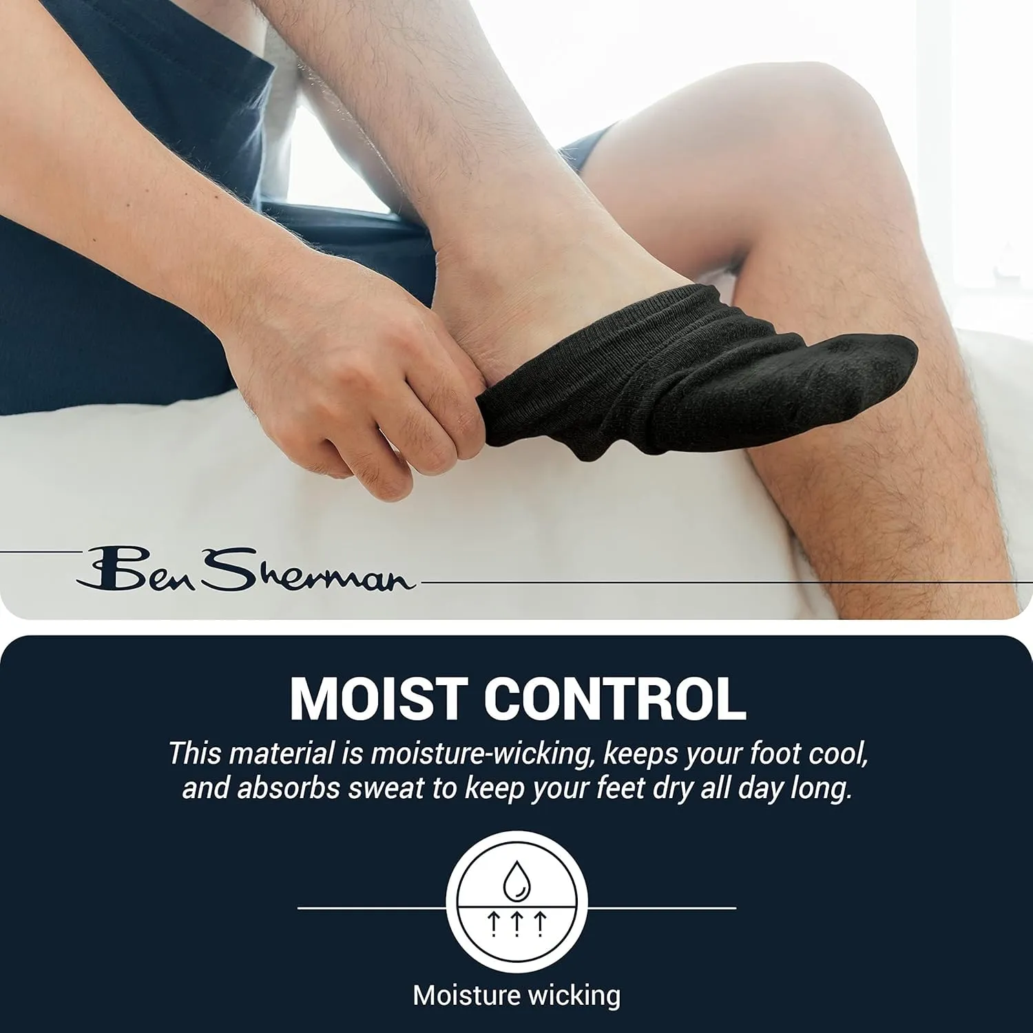 Ben Sherman Men’s Low Cut Socks - 10 PK Soft, Breathable Comfort Fit, No Show Socks