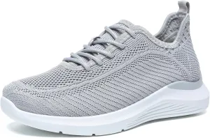 Bernal Sneakers for Women Casual Mesh Breathable Lace Up Walking Shoes Lightweight Non Slip Tennis Gym Workout Shopping Shoes