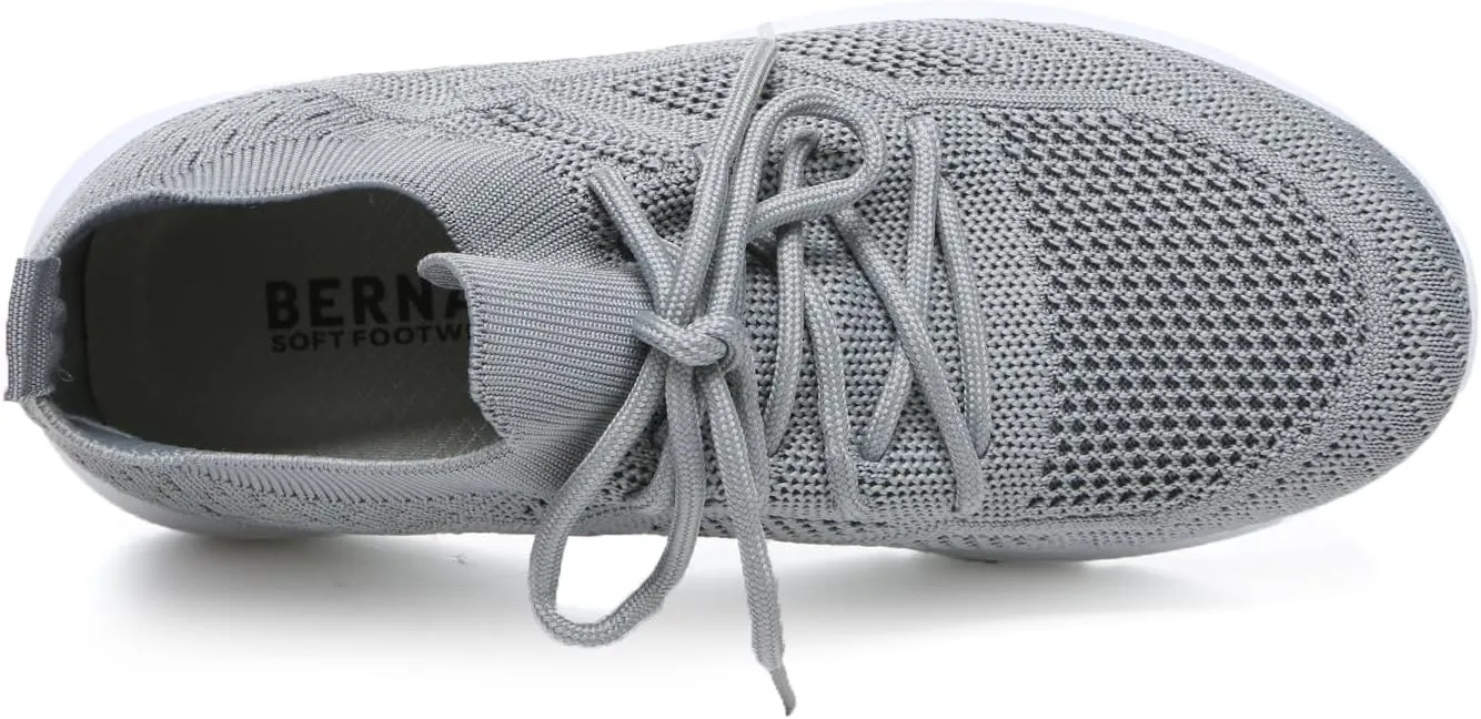 Bernal Sneakers for Women Casual Mesh Breathable Lace Up Walking Shoes Lightweight Non Slip Tennis Gym Workout Shopping Shoes