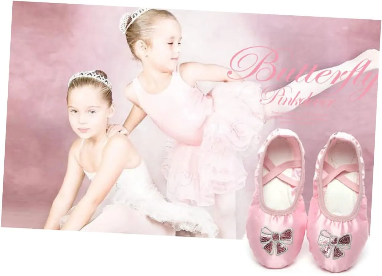 BESPORTBLE 2pcs Shoes Ballet Slippers Ballet feet Ballet Flats Lyrical Shoe Kids Slippers Kids Slide Sandals