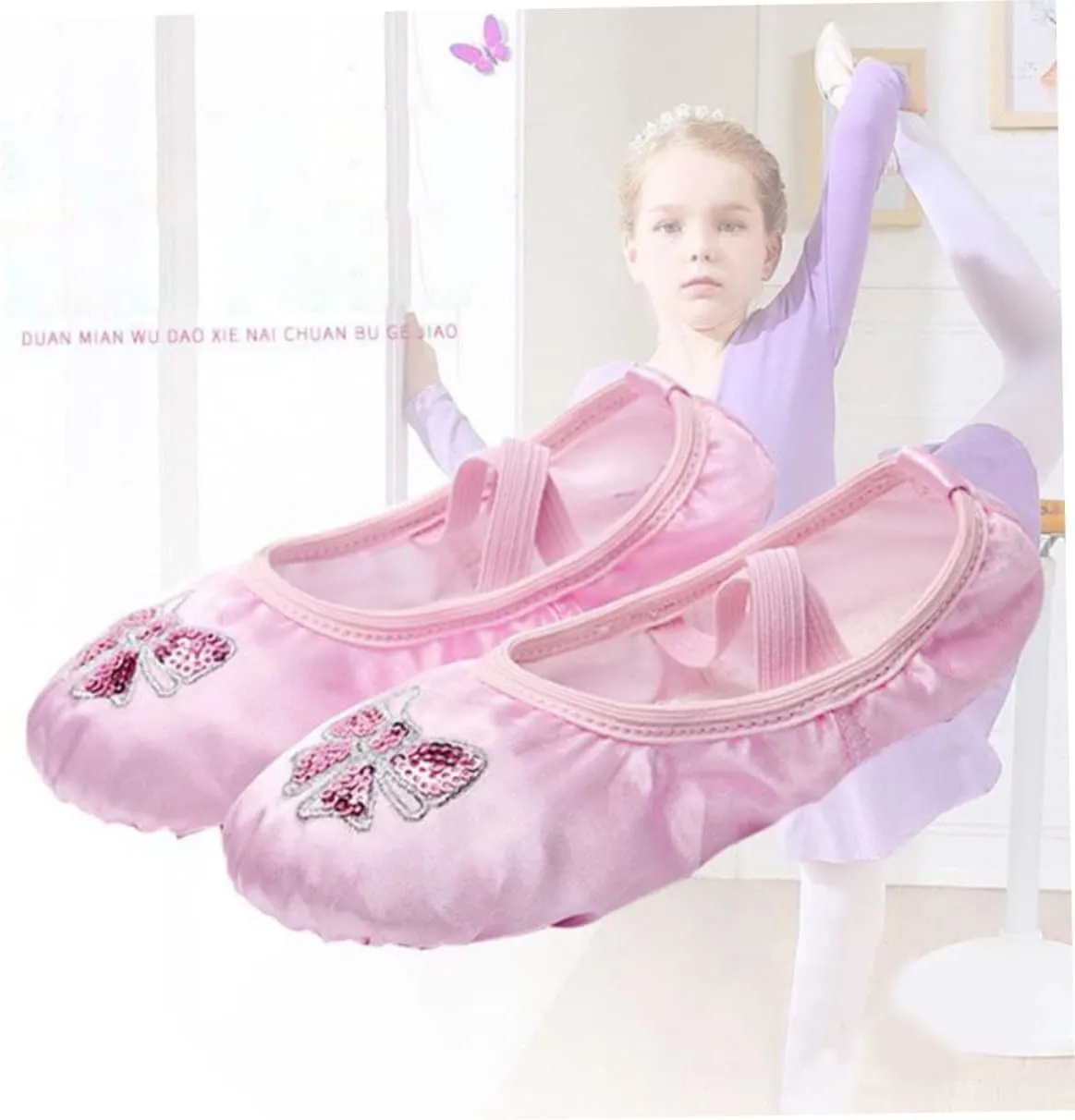 BESPORTBLE 2pcs Shoes Ballet Slippers Ballet feet Ballet Flats Lyrical Shoe Kids Slippers Kids Slide Sandals