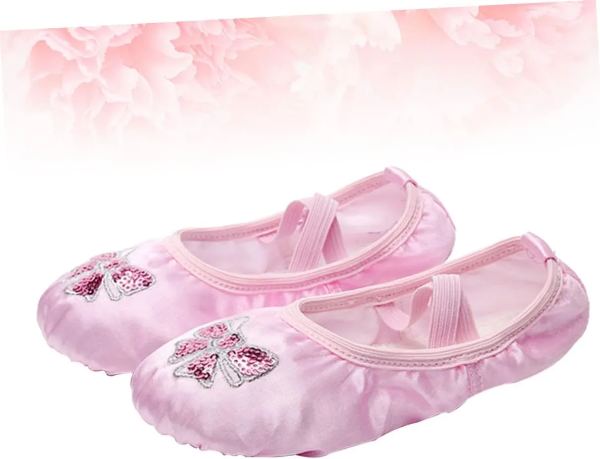 BESPORTBLE 2pcs Shoes Ballet Slippers Ballet feet Ballet Flats Lyrical Shoe Kids Slippers Kids Slide Sandals