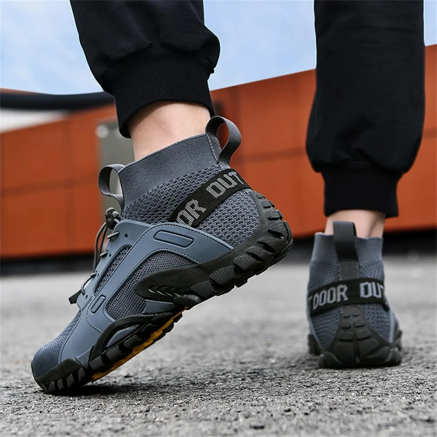 BORAMAX Men's Running Shoes Non Slip Athletic Tennis Walking Type Sneakers Hip Hop Men Walking Running Sneakers Shoe