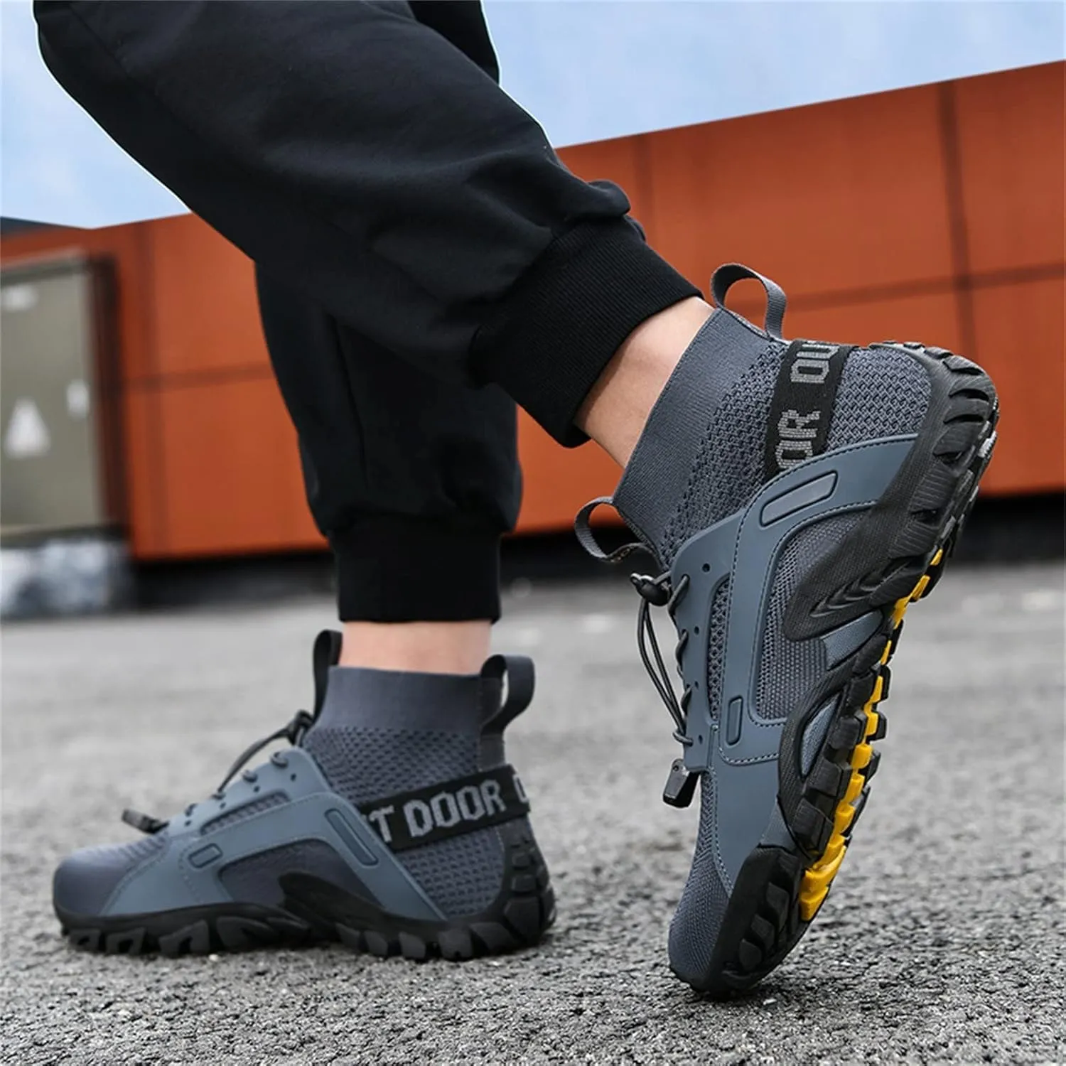 BORAMAX Men's Running Shoes Non Slip Athletic Tennis Walking Type Sneakers Hip Hop Men Walking Running Sneakers Shoe