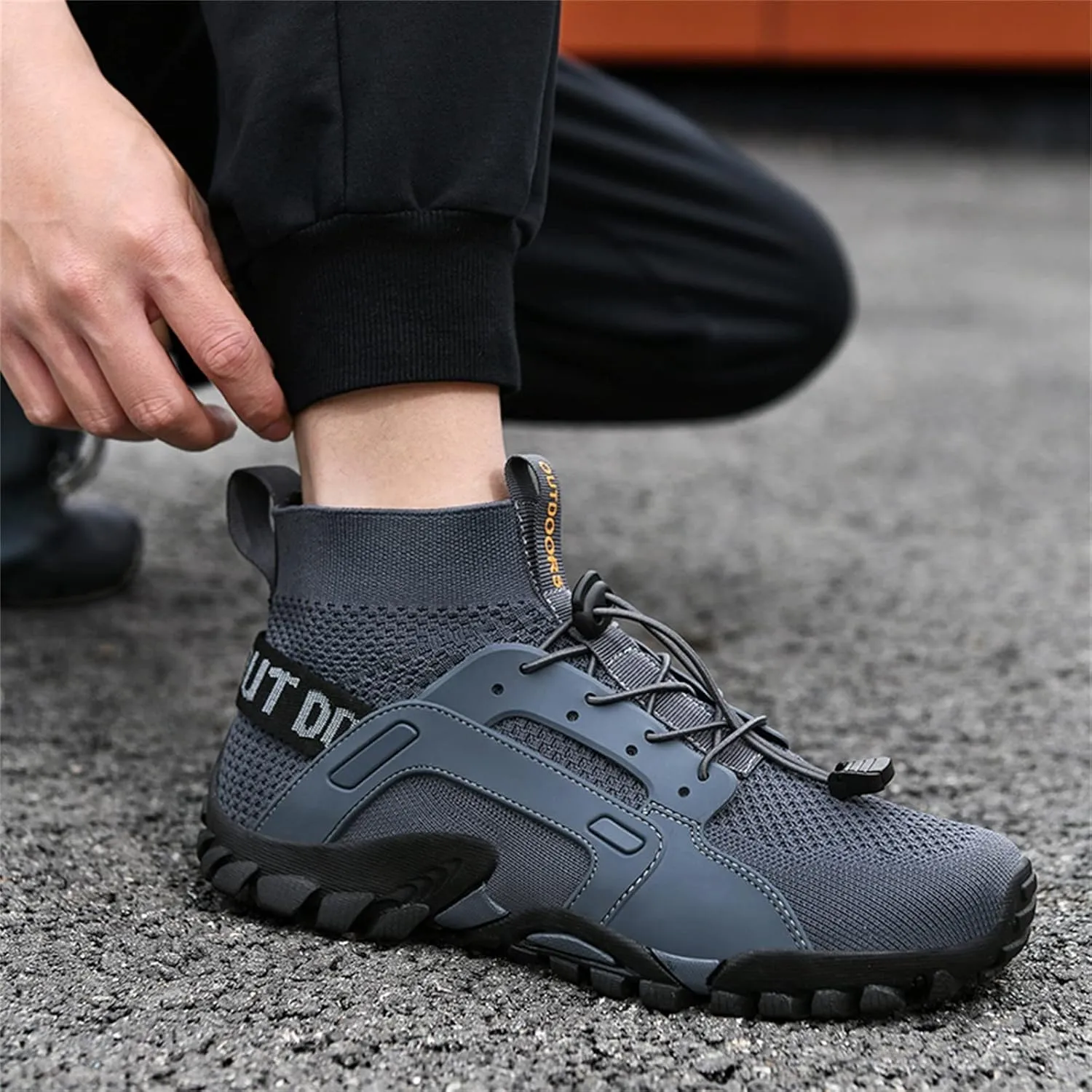 BORAMAX Men's Running Shoes Non Slip Athletic Tennis Walking Type Sneakers Hip Hop Men Walking Running Sneakers Shoe