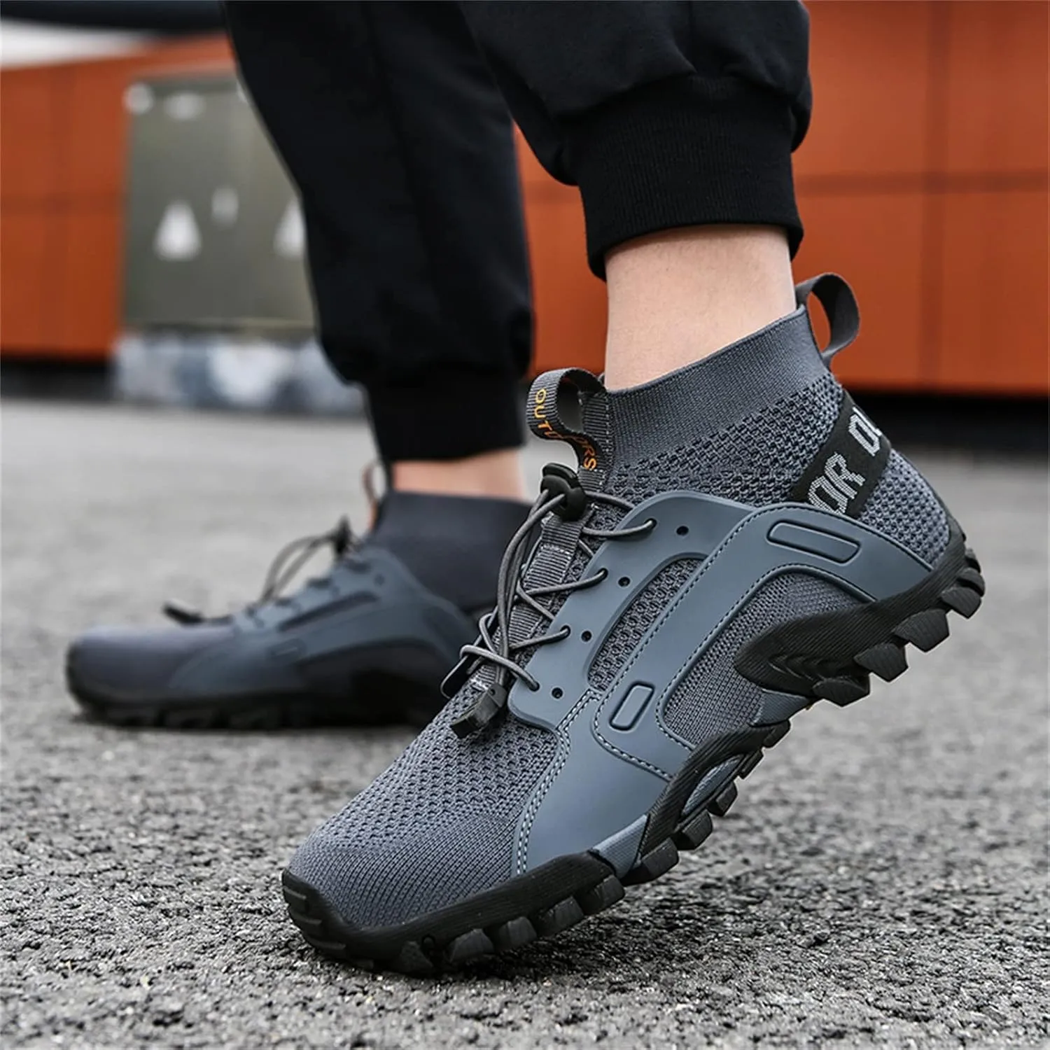 BORAMAX Men's Running Shoes Non Slip Athletic Tennis Walking Type Sneakers Hip Hop Men Walking Running Sneakers Shoe