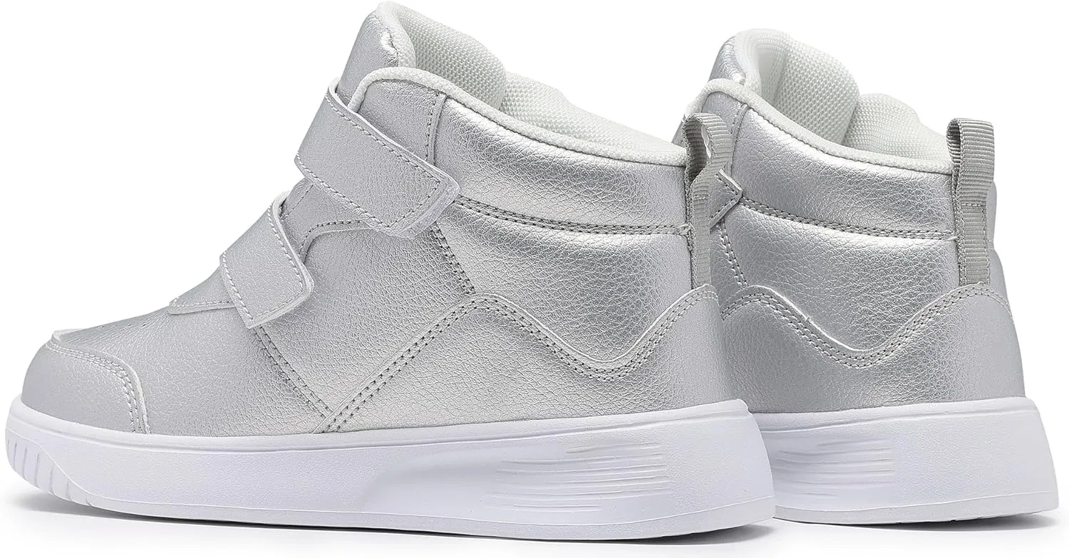 Boys High Top Sneakers Fashion Girls Shoes Lightweight Casual Kids Gym Shoes