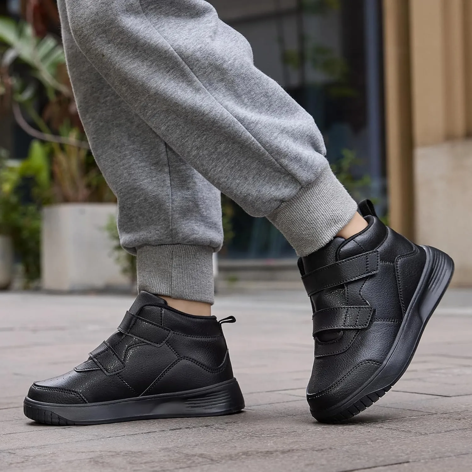Boys High Top Sneakers Fashion Girls Shoes Lightweight Casual Kids Gym Shoes