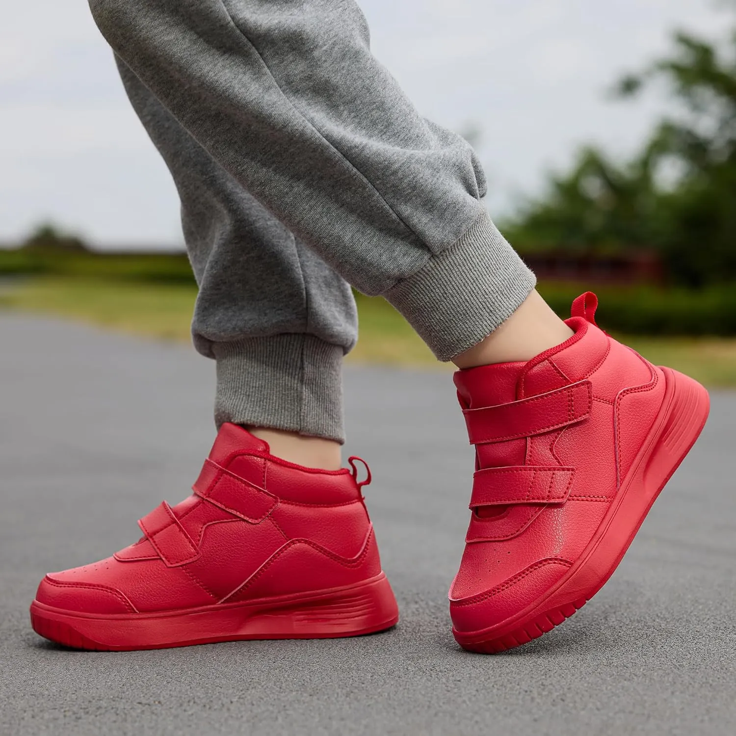 Boys High Top Sneakers Fashion Girls Shoes Lightweight Casual Kids Gym Shoes
