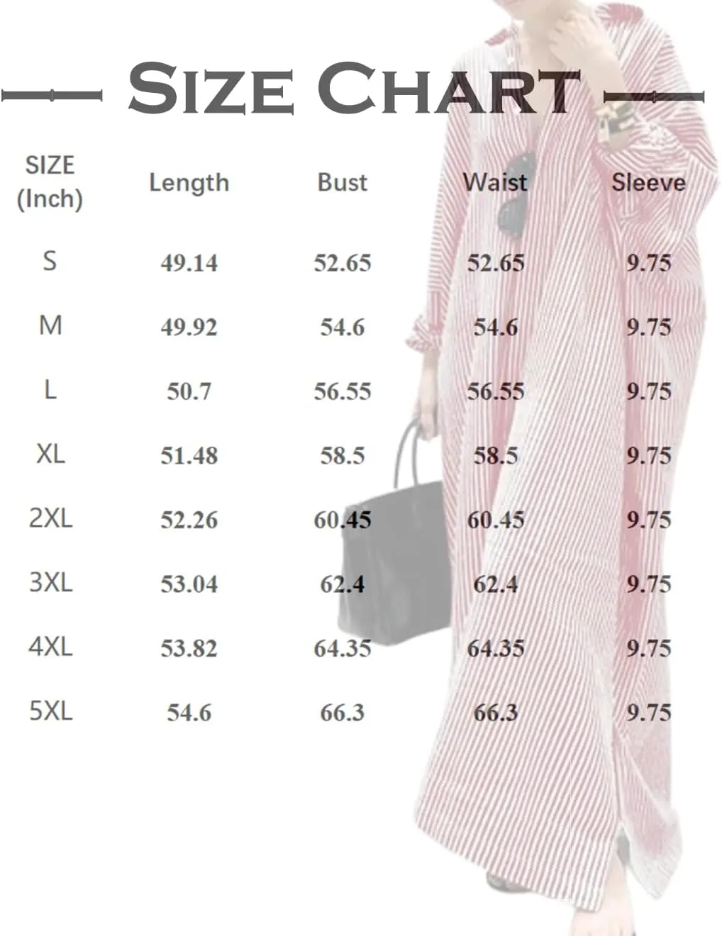 Button Down Shirt Dress for Womens Cotton Linen Long Sleeve Maxi Dress Striped Casual Loose Fit Dress with Pockets