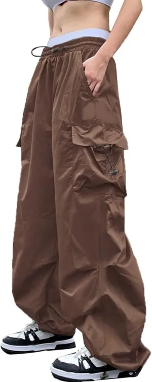 Cargo Pants Women Baggy Parachute Pants Woman Mutil Pockets Loose Fit Y2K Casual Pants for Women