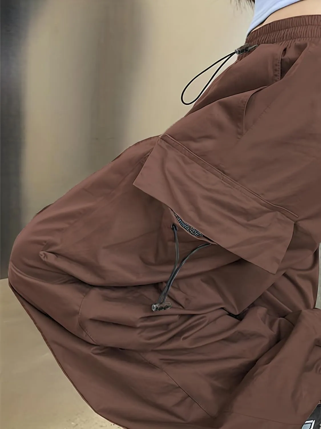 Cargo Pants Women Baggy Parachute Pants Woman Mutil Pockets Loose Fit Y2K Casual Pants for Women