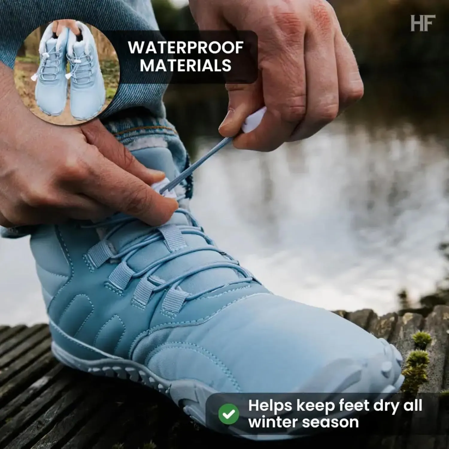 Caspar Pro HF - Non-slip and Comfortable Winter Barefoot Shoes Provide Warmth and Support, Walking Boots For Women Men Unisex