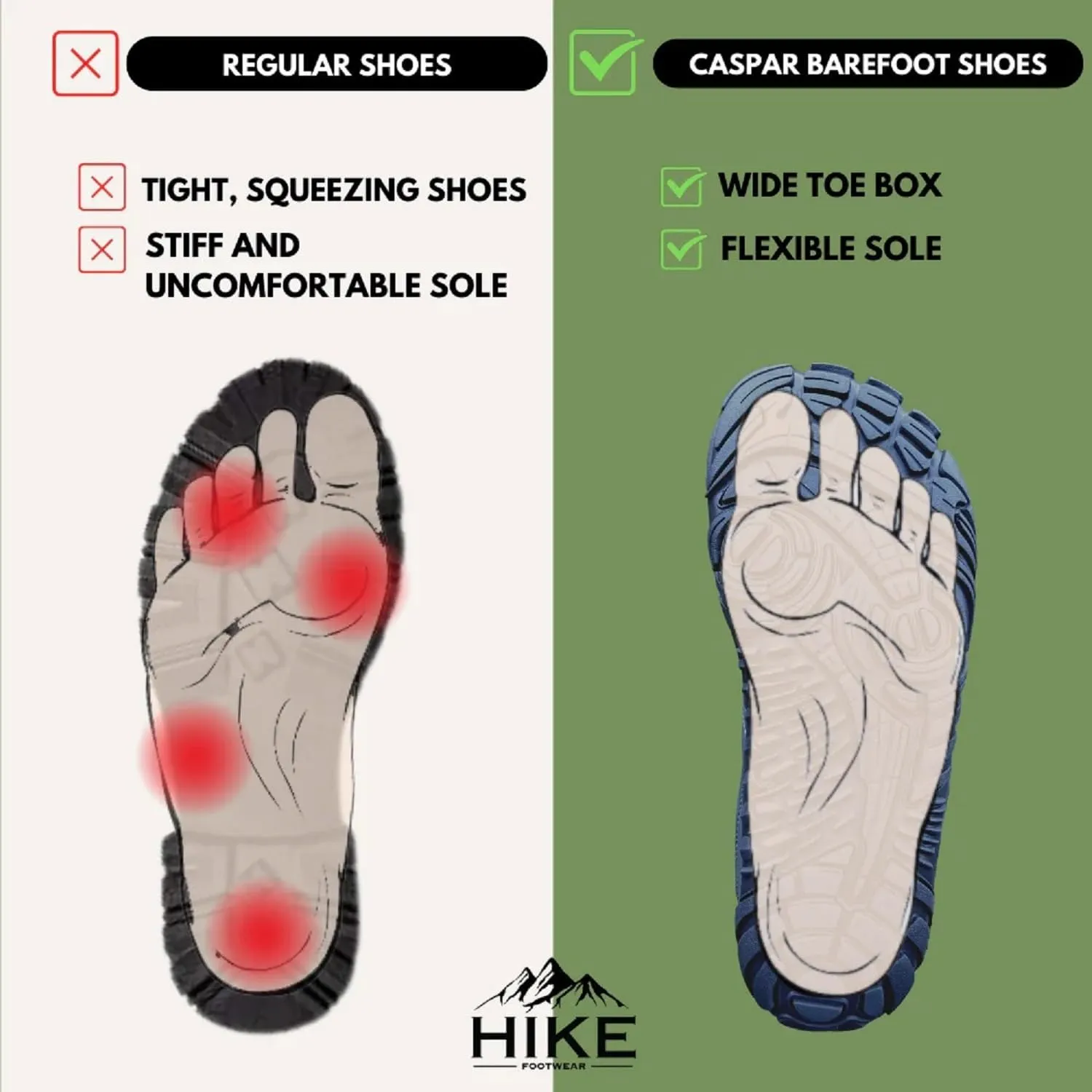 Caspar Pro HF - Non-slip and Comfortable Winter Barefoot Shoes Provide Warmth and Support, Walking Boots For Women Men Unisex