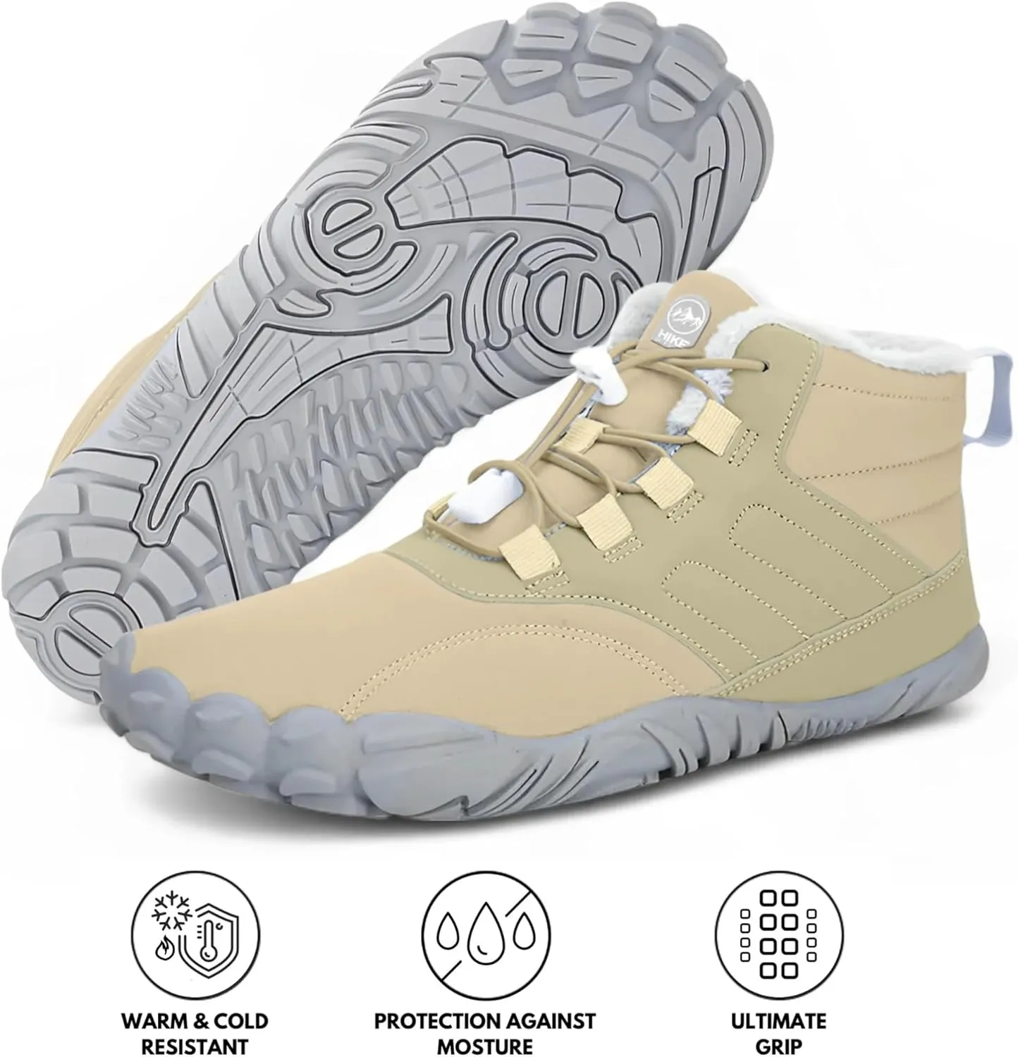 Caspar Pro HF - Non-slip and Comfortable Winter Barefoot Shoes Provide Warmth and Support, Walking Boots For Women Men Unisex