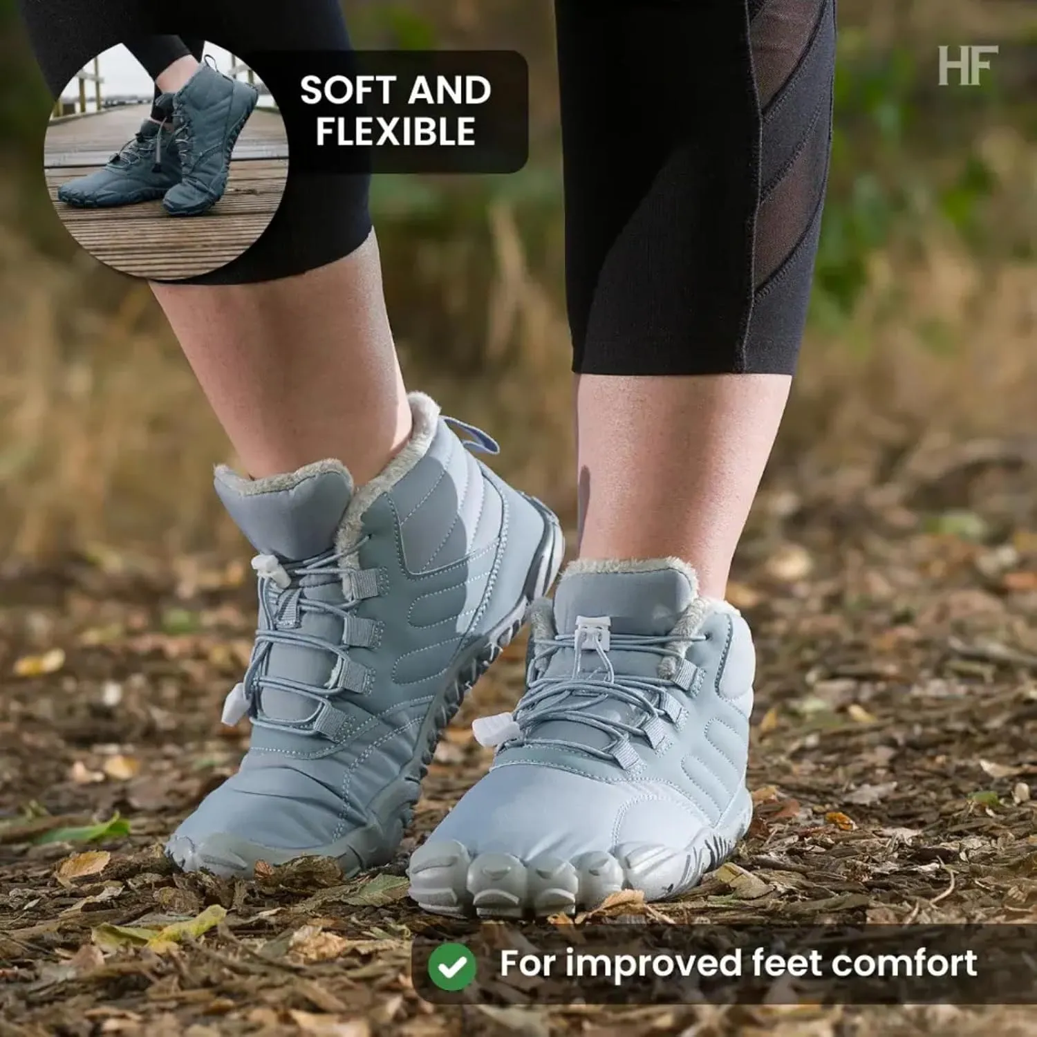 Caspar Pro HF - Non-slip and Comfortable Winter Barefoot Shoes Provide Warmth and Support, Walking Boots For Women Men Unisex