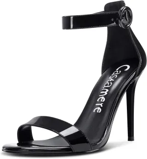 Castamere Womens High Heels Sandals Buckle Ankle Strap Open Toe Basic 10CM Stilettos Sandal