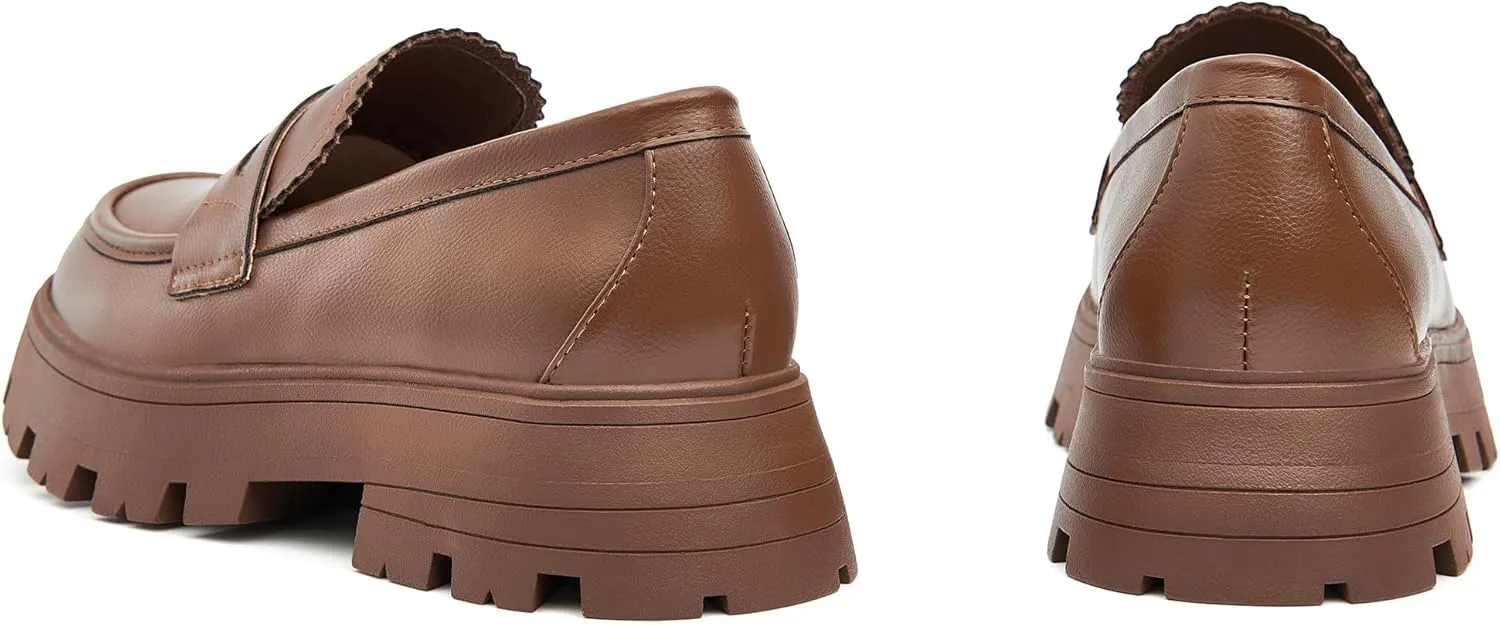 Cestfini Platform Chunky Loafers for Women
