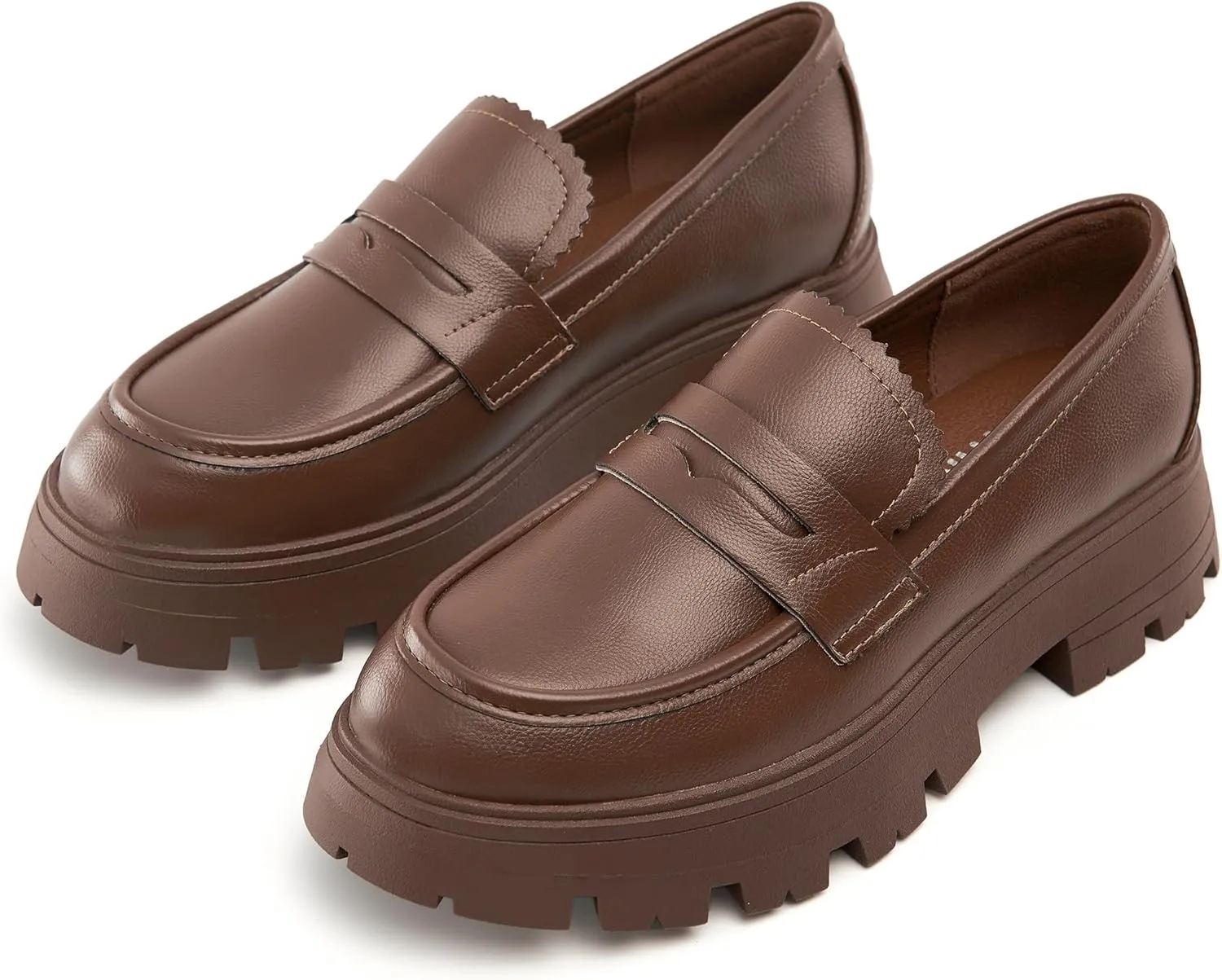 Cestfini Platform Chunky Loafers for Women