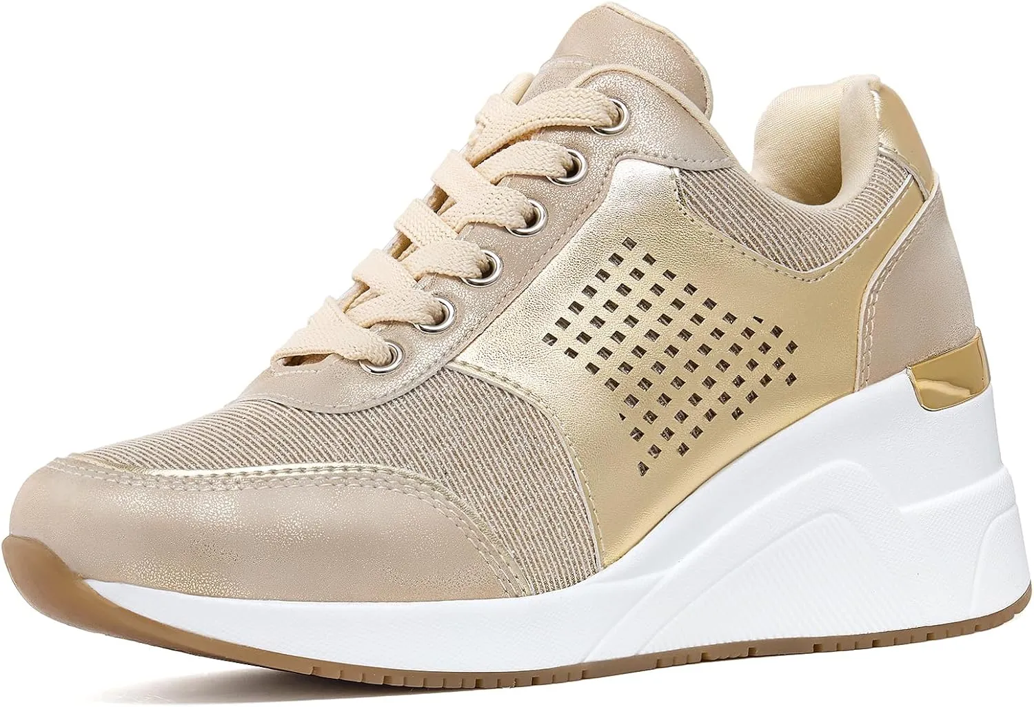Cestfini Wedge Sneakers for Women - Wedge Tennis Shoes Non-Slip Women Fashion Sneakers