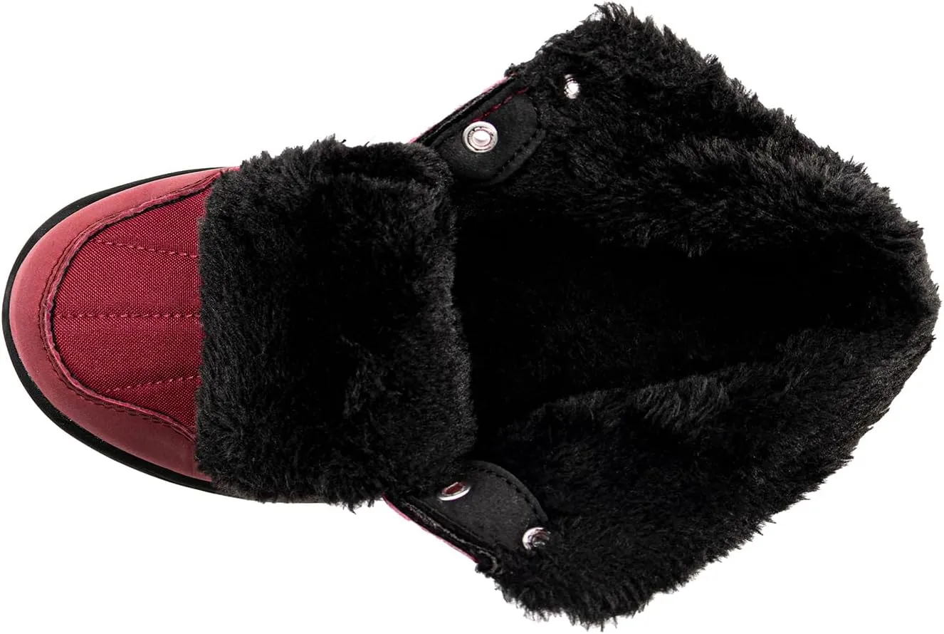 ChayChax Women's Winter Snow Boots with Fur Lined Lightweight Ankle Booties Anti Slip Comfortable Warm Winter Shoes