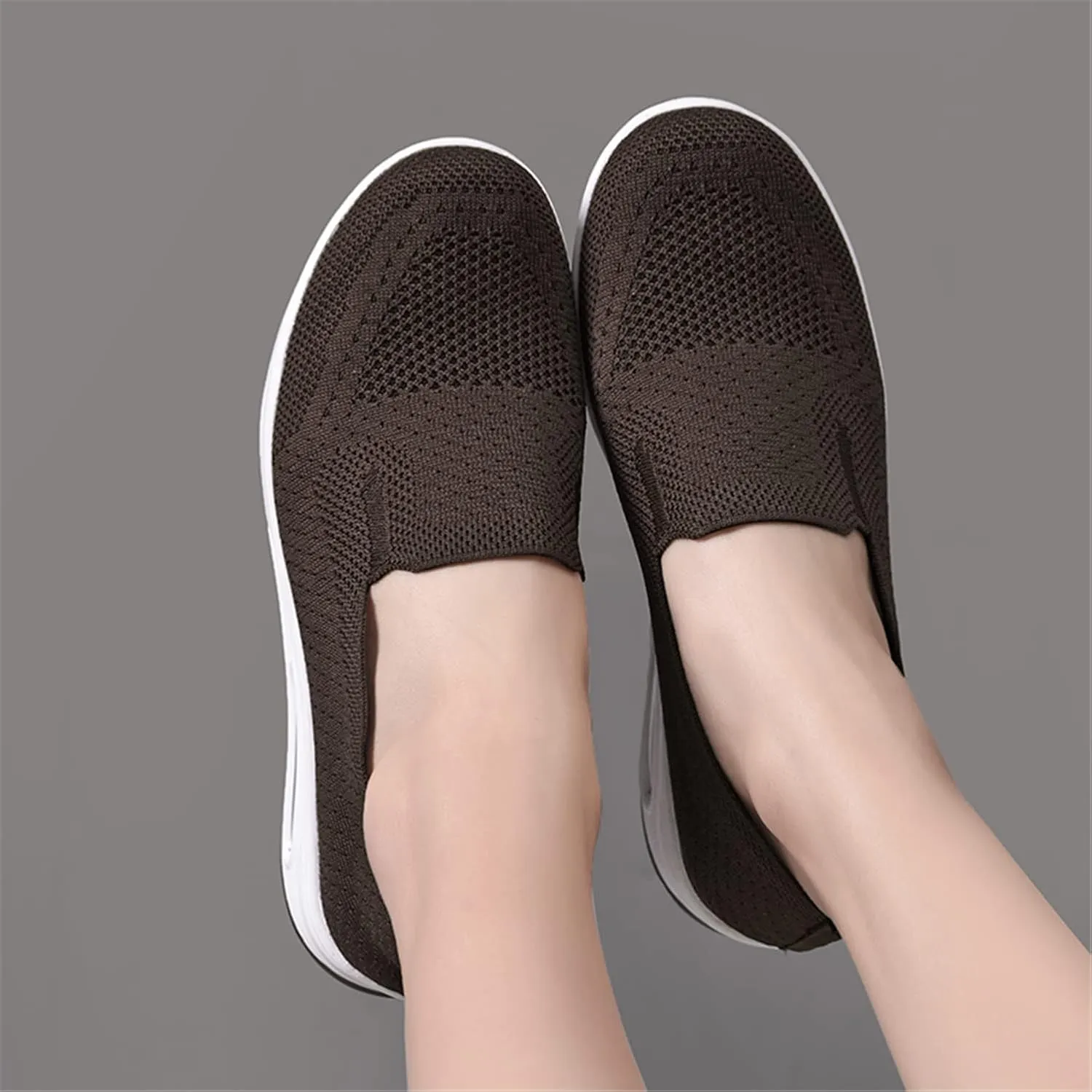 ChicWind Women's Slip on Sock Walking Shoes Mesh Platform Sneakers Air Cushion Nurse Shoes