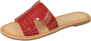 City Classified Shoes Women Flip Flops Basic Plain Sandals Cut Out Strap Casual Slide Slippers Beach SALVIA-S
