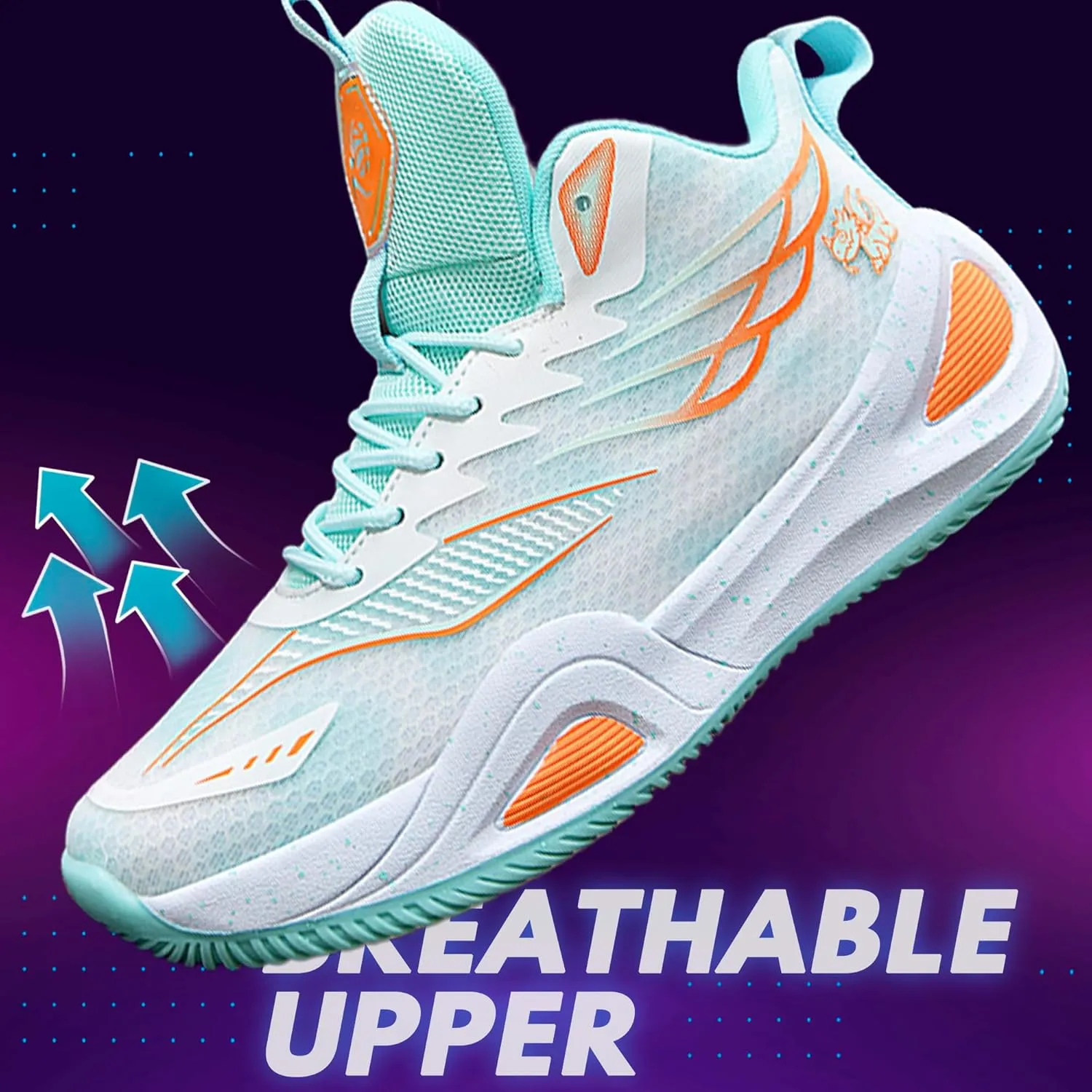 CJSPORX Women Men Basketball Shoes Breathable Men Non Slip Outdoor Fashion Unisex Sneakers