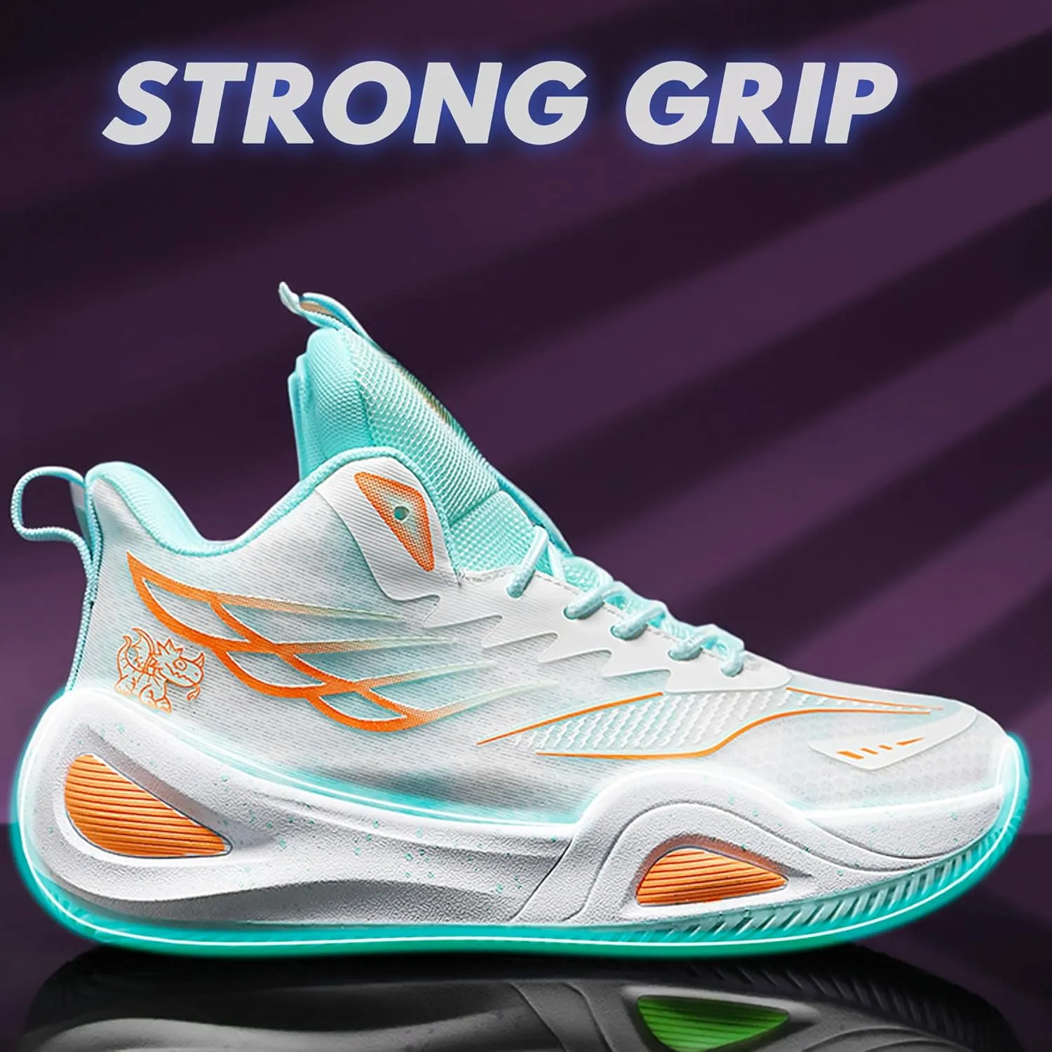 CJSPORX Women Men Basketball Shoes Breathable Men Non Slip Outdoor Fashion Unisex Sneakers