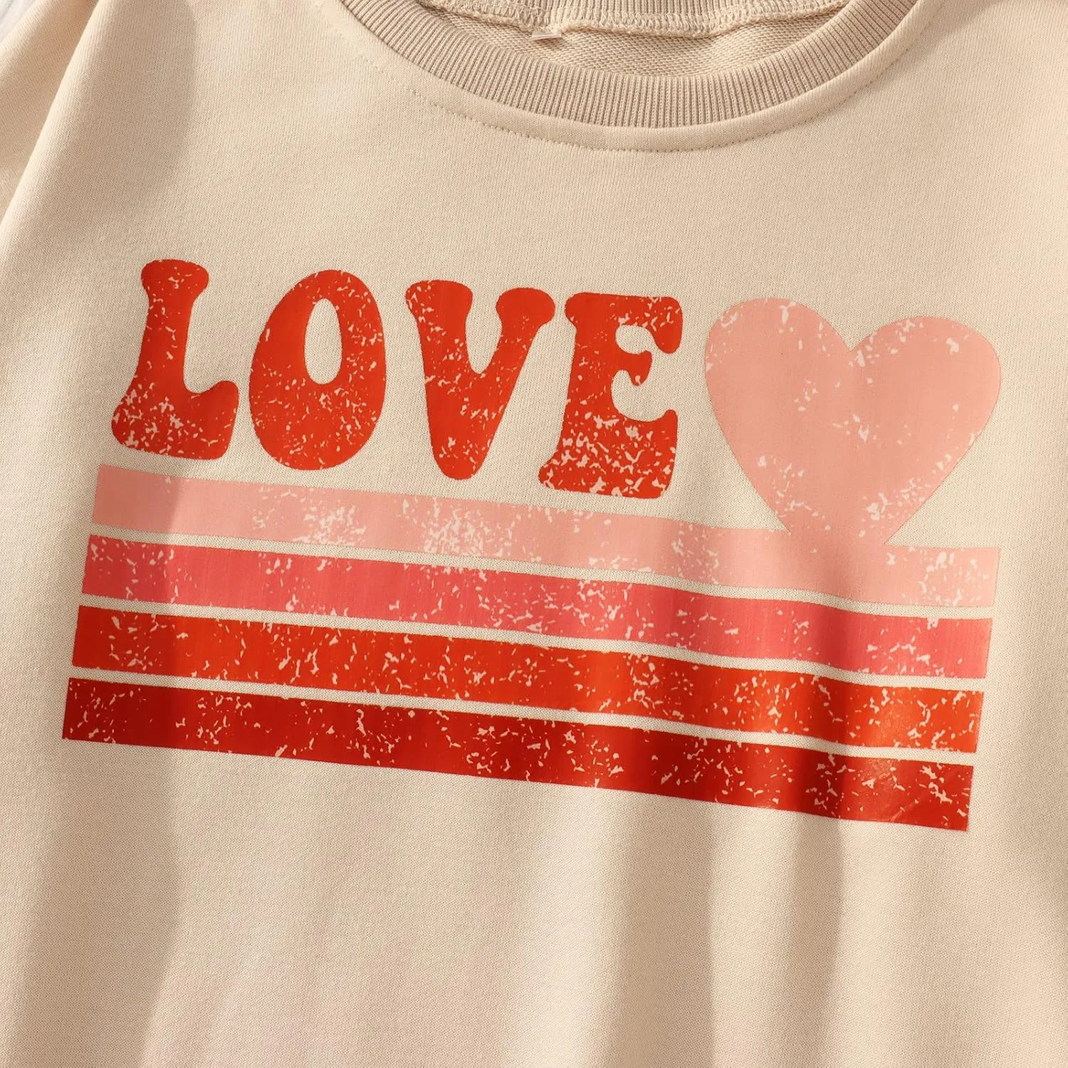 CM C&M WODRO Women Love Heart Sweatshirt Valentines Shirts Graphic Casual Crewneck Pullover Lightweight Tops Blouse