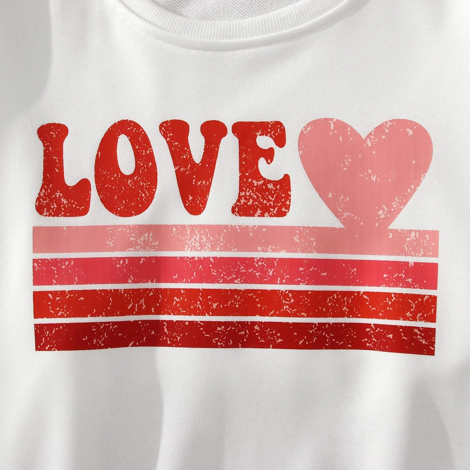 CM C&M WODRO Women Love Heart Sweatshirt Valentines Shirts Graphic Casual Crewneck Pullover Lightweight Tops Blouse