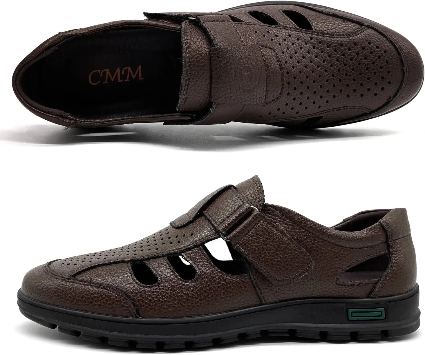 CMM Men's Summer Shoes Closed Toe Strappy Sandals Business Sandals