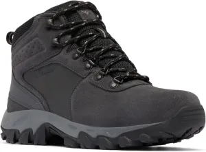 Columbia Men's Newton Ridge Plus II Suede Waterproof, 2024 Shark/Black, 7.5