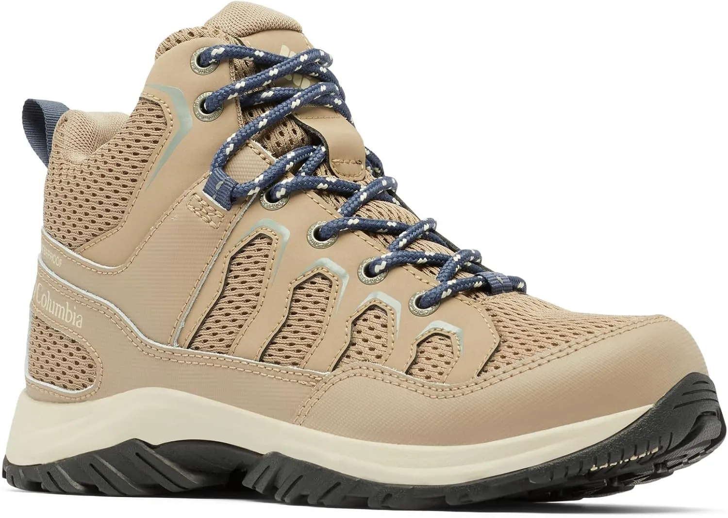 Columbia Womens Granite Trail Mid Waterproof, Ash Brown/Nocturnal, 8 Wide