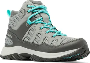 Columbia Womens Granite Trail Mid Waterproof, Titanium Grey Steel/Bright Aqua, 10