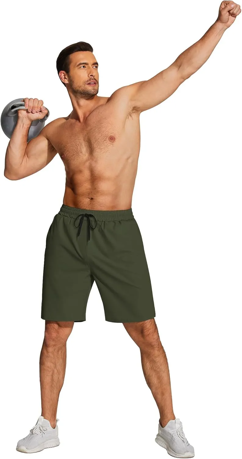 COOFANDY Men's Athletic Running Shorts Quick Dry Lightweight Gym Workout Training Sports Shorts with Pockets