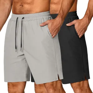 COOFANDY Men's Athletic Running Shorts Quick Dry Lightweight Gym Workout Training Sports Shorts with Pockets