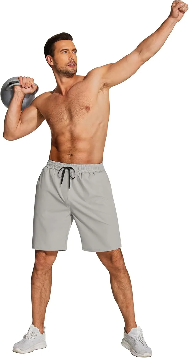 COOFANDY Men's Athletic Running Shorts Quick Dry Lightweight Gym Workout Training Sports Shorts with Pockets